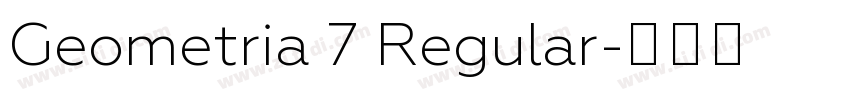 Geometria 7 Regular字体转换